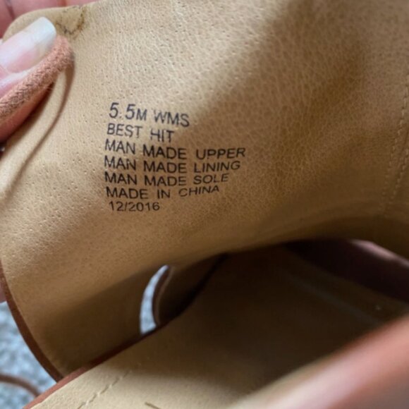 Y2K Kenneth Cole Reaction Brown Suede strappy tied open toed heels sz 5.5 - Picture 3 of 4